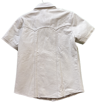 A2 white leather shirt